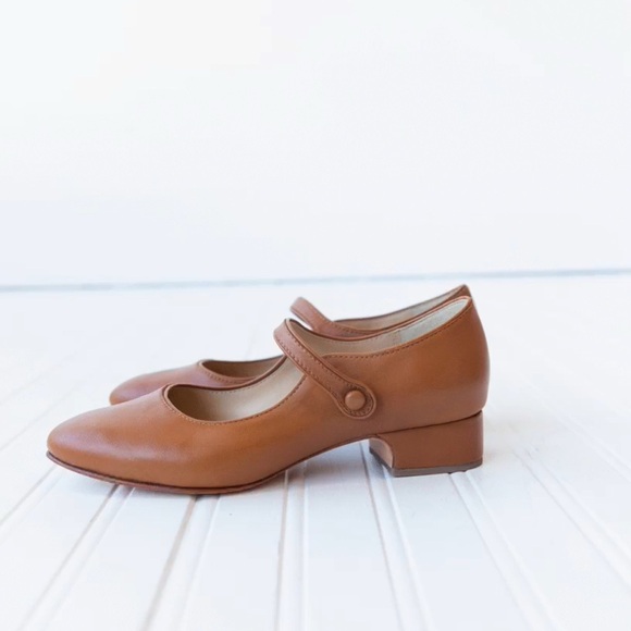 CARON CALLAHAN Nancy Charm Heel in Cognac size 38
